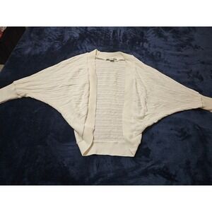 Forever 21 knit  sweater cover up cream womens size Medium casual dress